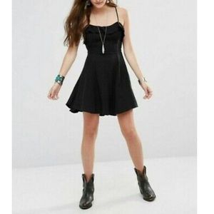 Free People back cross strap dress